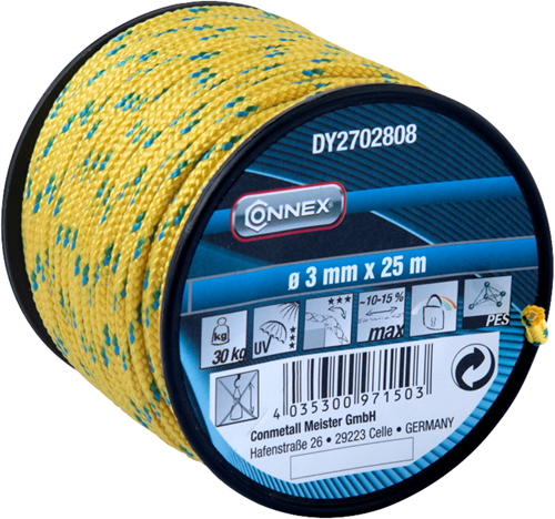 Connex Pes-Seil gelb 3 mm x 25 m – dy2702808