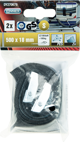 Connex Spanngurt Mini 18x500mm Pes 100kg - dy270678