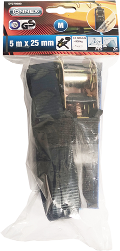 Connex-Spanngurt 5 m x 25 mm Pes mit Schutzpolster – dy270680