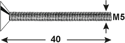 Connex Metallschraube VKPZ M5x40 8S Edelstahl-A4 - DY4850540
