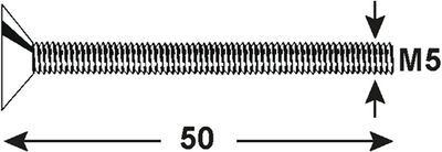 Connex Metallschraube VKPZ M5x50 6S Edelstahl-A4 - DY4850550