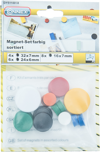 Connex-Magnete (verschiedene Größen) 18 Stück – dy5110018