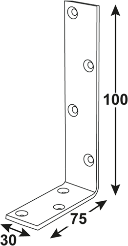 Connex gebogenes Quadrat 100x75x30 BVZ - dyb2003971