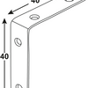 Connex gebogenes Quadrat 40x40x15 BVZ - dyb2004051