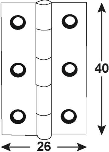 Connex-Scharnier 40x26 BVZ - dyb2005811