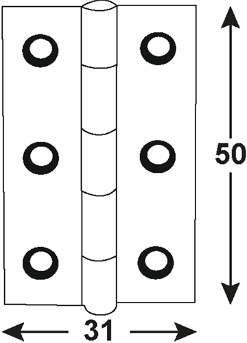 Connex-Scharnier 50x31 BVZ - dyb2005821