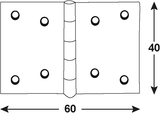 Connex-Scharnier 40x60 BVZ - dyb2006201 - afbeelding 2