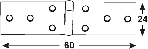 Connex Tischscharnier 60x24 BVZ - dyb2006281