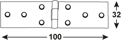 Connex Tischscharnier 100x32 BVZ - dyb2006301