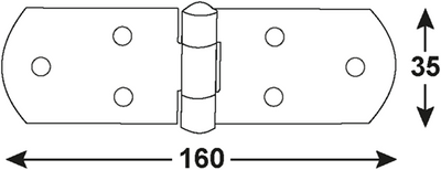 Connex-Kastenscharnier 160x35 BVZ - dyb2006421