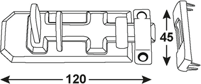 Connex flaches Schutzgitter 120 sb bvz – dyb2206611