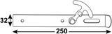 Connex Torraub + Haken 250x32x3 BVZ - dyb2901271 - afbeelding 2
