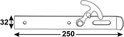 Connex Torraub + Haken 250x32x3 BVZ - dyb2901271