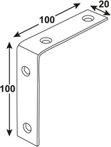 Connex 12 Stück gebogen. Quadrat 100x100 BVZ - dygb2003661 - afbeelding 2