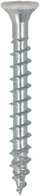 Dynaplus Passschraube verzinkter Flachkopf Vollgewinde – 7mm weißer Kopf Torx TX20 4,0x40 | 200 Stück - 0285.01.25608