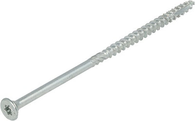Dynaplus Bauschraube verzinkt Flachkopf Teilgewinde + Schneidspitze Torx Tx30 6,0x140 70 | 100 Stück - 0281.01.51001