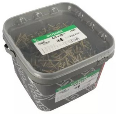 Dynaplus Fassadenschraube AR-Bronze Zylinderkopf Teilgewinde schwarzer Kopf Torx TX15 4,0x40 22 | 2000 Stück - 0289.12.25605