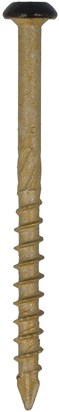 Dynaplus Fassadenschraube AR-Bronze Zylinderkopf Teilgewinde schwarzer Kopf Torx TX20 4,5x50 28 | 200 Stück - 0284.08.33905