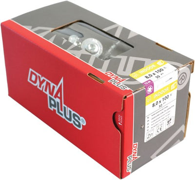 Dynaplus Holzbauschraube verzinkt Gegenkopf Teilgewinde + Schneidspitze Torx Tx25 5,0x80 42 | 100 Stück - 0286.01.42401