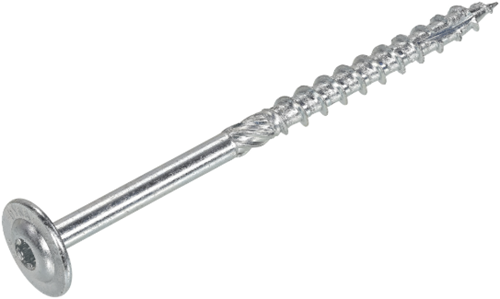 Dynaplus Holzbauschraube verzinkt Gegenkopf Teilgewinde + Schneidspitze Torx Tx30 6,0x80 42 | 50 Stück - 0286.01.50401