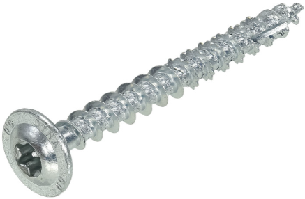 Dynaplus verzinkte Holzbauschraube Gegenkopf Vollgewinde + Schneidspitze Torx TX20 ​​4,0x40 | 200 Stück - 0286.01.25601