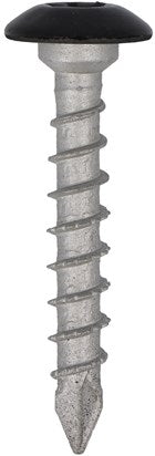 Dynaplus Gartenbeschlagschraube Ar-Silber Ovk Vollgewinde schwarzer Kopf Torx Tx30 6,0 x 40 | 50 Stück - 0288.08.49604