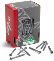 Dynaplus Uni-Schraube Spanplattenschraube Ar-Beschichtung Flachkopf Teilgewinde Torx Tx20 4,0x50 30 | 200 Stück - 0281.08.25902 - afbeelding 1