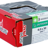 Dynaplus Uni-Schraube Spanplattenschraube Ar-Beschichtung Flachkopf Vollgewinde Torx Tx20 4,0x25 | 200 pieces - 0281.08.25101