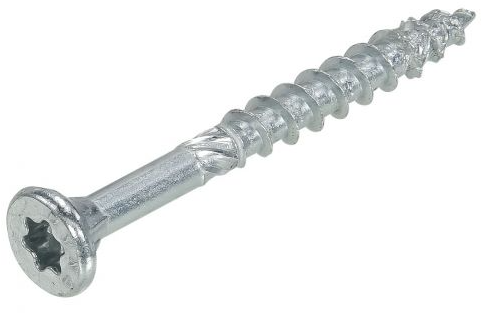 Dynaplus Unischraube Spanplattenschraube verzinkt Flachkopf Teilgewinde Torx TX20 ​​4,0x40 24 | 500 Stück - 0281.01.25604