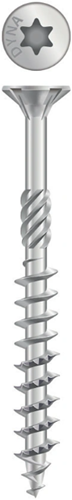 Dynaplus Unischraube Spanplattenschraube verzinkt Flachkopf Teilgewinde Torx TX20 ​​4,0x50 30 | 200 Stück - 0281.01.25902