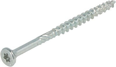 Dynaplus Unischraube Spanplattenschraube verzinkt Flachkopfteilgewinde Torx TX20 ​​4,0x60 35 | 200 Stück - 0281.01.26001