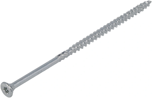 Dynaplus Unischraube Spanplattenschraube verzinkt Flachkopf Teilgewinde Torx TX25 5,0x80 42 | 200 Stück - 0281.01.42401