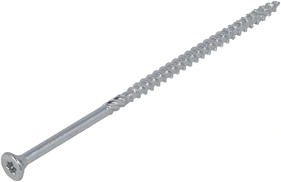 Dynaplus Unischraube Spanplattenschraube verzinkt Flachkopf Teilgewinde Torx TX25 5,0x80 42 | 200 Stück - 0281.01.42401