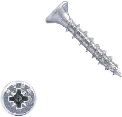 Dynaplus Uni Screw Spanplattenschraube VZ (verzinkt) PK (Flachkopf) PZ2 4,0x30 | 200 Stück - 0280.01.25201