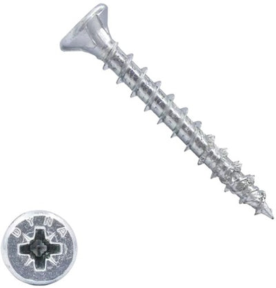 Dynaplus Uni Screw Spanplattenschraube VZ (verzinkt) PK (Flachkopf) PZ2 4,5x40 | 200 Stück - 0280.01.33601