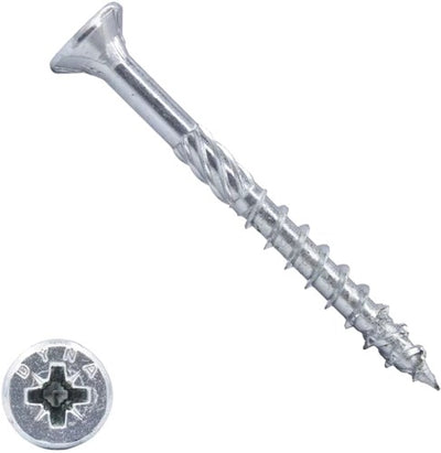 Dynaplus Uni Screw Spanplattenschraube VZ (verzinkt) PK (Flachkopf) PZ2 4,5x60 35 | 200 Stück - 0280.01.34001