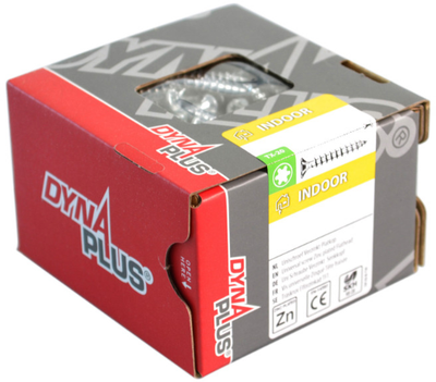 Dynaplus Uni Screw Spanplattenschraube VZ (verzinkt) PK (Flachkopf) Torx Tx15 3,5x30 | 200 Stück - 0281.01.17201