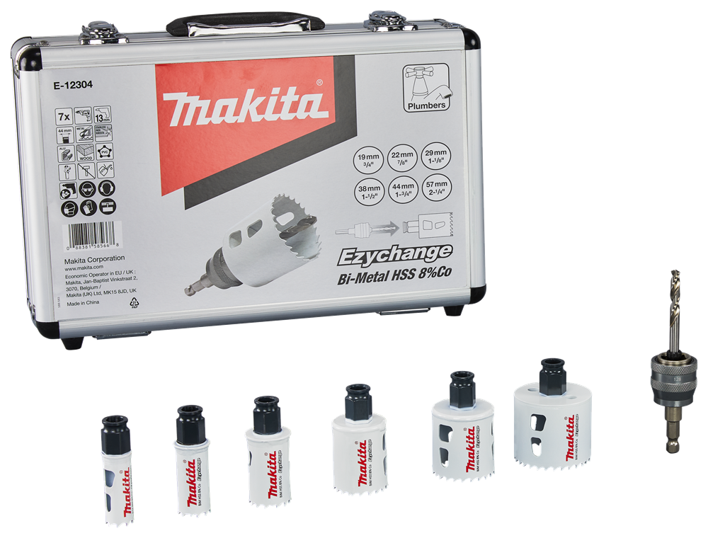 Makita Zubehör Lochsägen-Set 7-teilig Holz Metall – E-12304 E-12304
