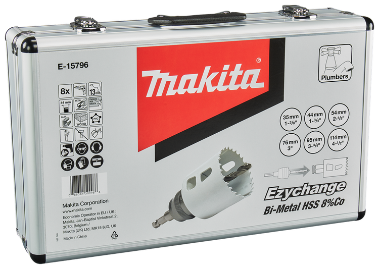 Makita Zubehör Lochsägen-Set 8-teilig Holz Metall – E-15796 E-15796