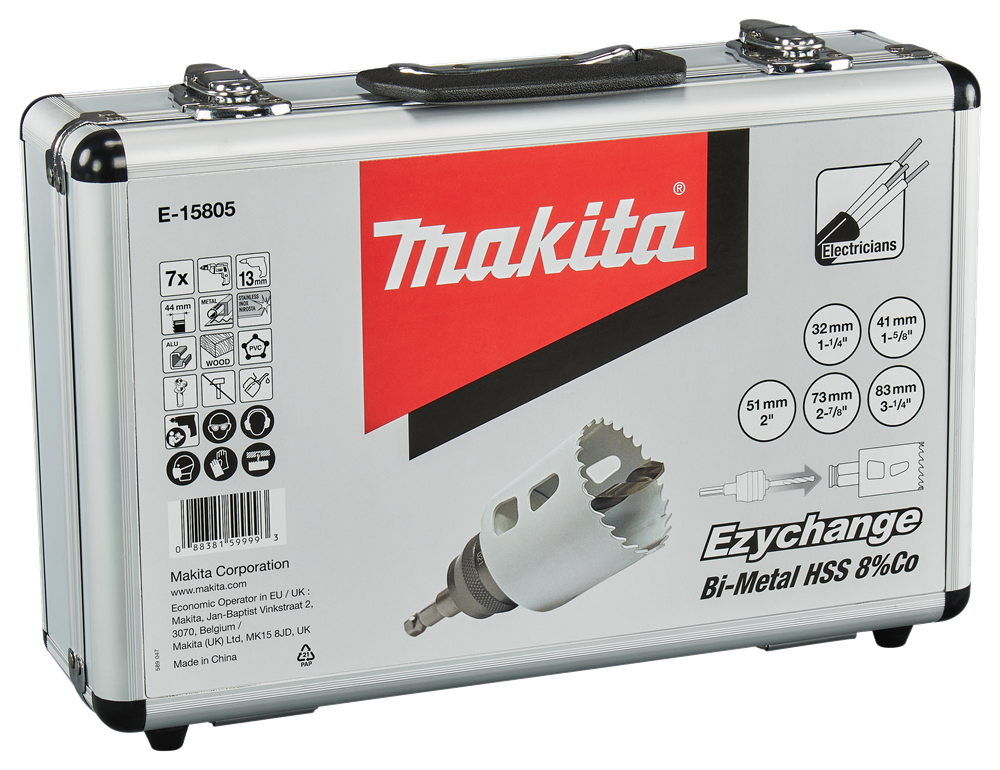 Makita Zubehör Lochsägen-Set 7-teilig Holz Metall – E-15805 E-15805