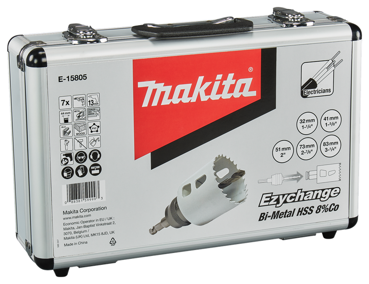 Makita Zubehör Lochsägen-Set 7-teilig Holz Metall – E-15805 E-15805