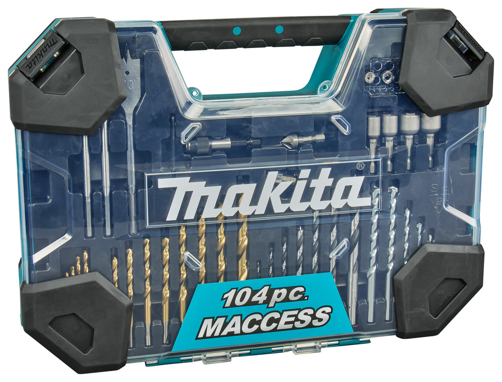 Makita Zubehör Bohrer- und Schraubendreher-Bit-Set 104-teilig – e-22604