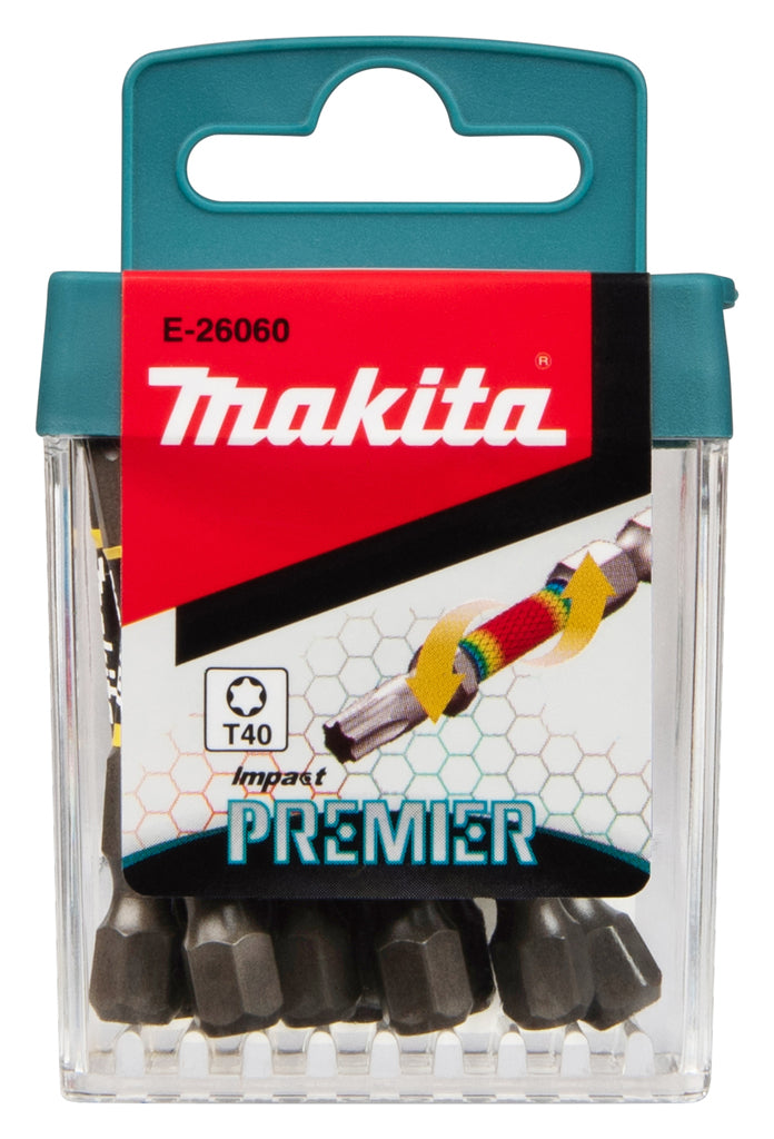 Imp Makita Zubehör Schlagschrauber-Bits T40x50mm | amtierender Premierminister | 10 Stück - E-26060