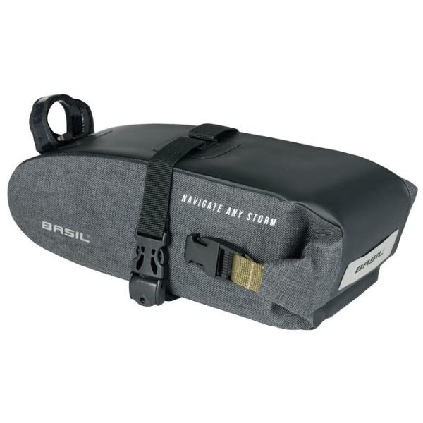 Basilikum Navigator Storm Sattle Bag - Kompakte Fahrradbeutel - Unisex - Fahrrad - Schwarz
