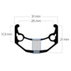 Ryde Relg Zac Bull 28 29 622 x 25C Aluminium 36 Löcher 14 g schwarz geschärft