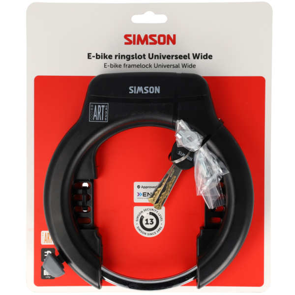 Simson Rahmenschloss universal breit E-Bike Einsatz 80mm Art**