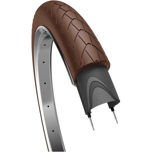 Edge Reifen Mambo 28 x 2,00 50-622 mm dunkelbraun mit Reflexion