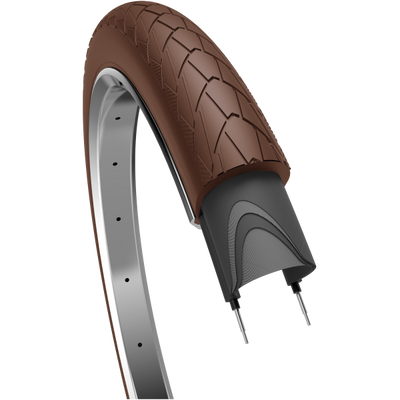Edge Reifen Mambo 28 x 2,00 50-622 mm dunkelbraun mit Reflexion