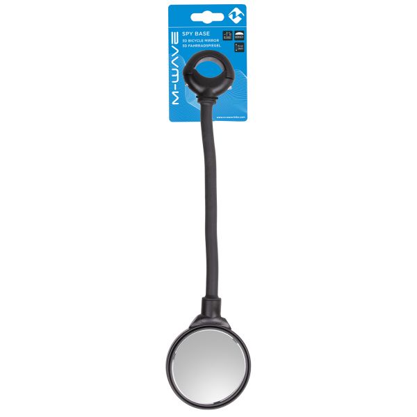 M-Wave Fahrradspiegel Spionage Basis 3d 31,5 cm Glas mattes Schwarz
