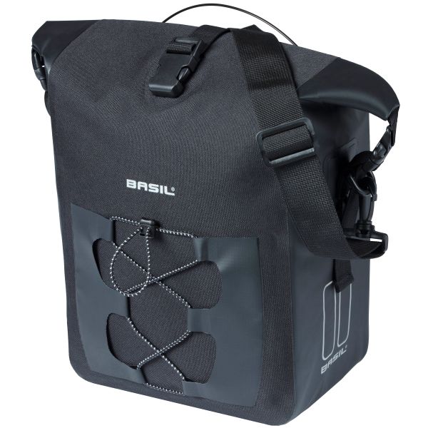 Basilikum Single Fahrradbeutel Navigator wasserdicht m mik 14 Liter 14 x 24 x 34 cm Schwarz